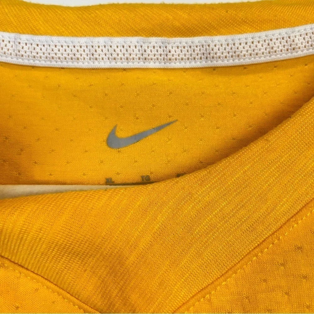 Nike Men's Yellow Sports Player Practice Shirt